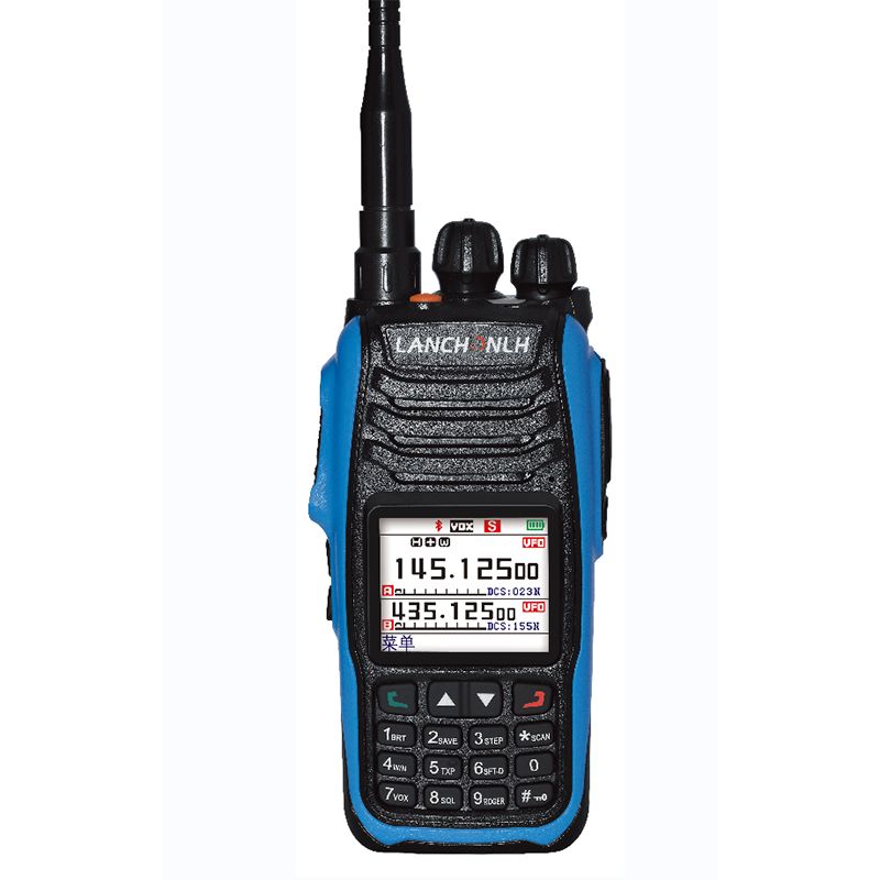 İki bölməli quraşdırılmış Bluetooth 5W Radio Walkie Talkie